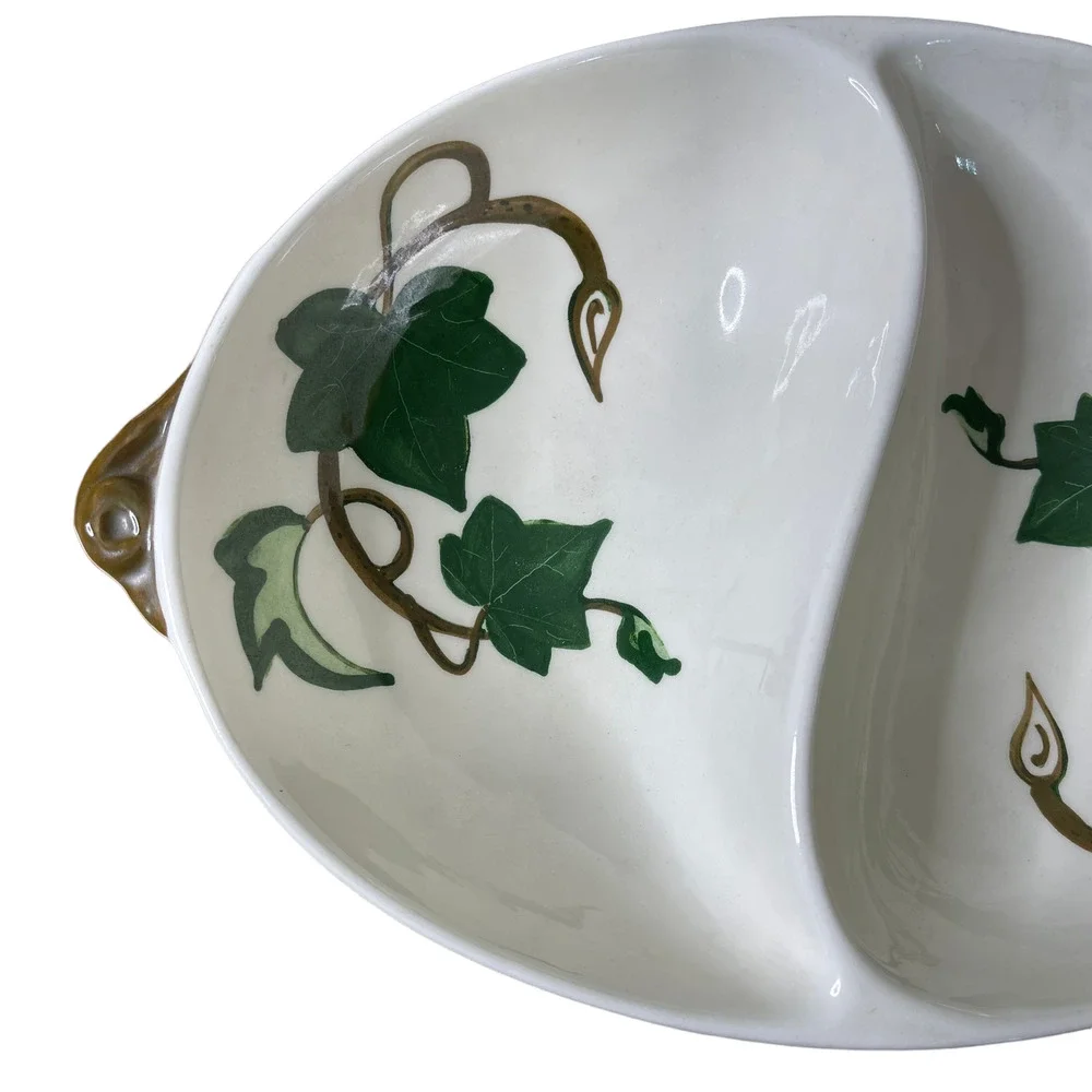 Vintage Metlox Poppytrail Divided Bowl California 9.75
